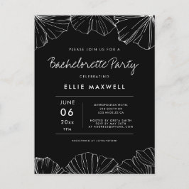 Ginkgo Biloba Bachelorette Party uitnodiging