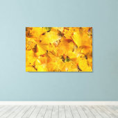 Ginkgo Biloba-bladeren Canvas Afdruk (Insitu (Houten vloer))