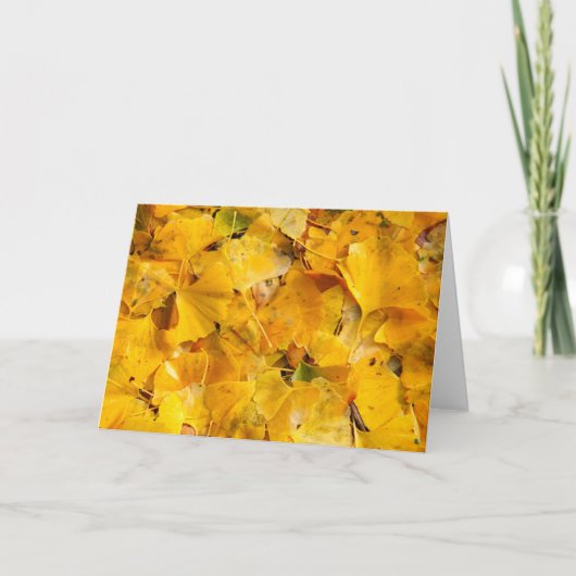 Ginkgo Biloba-bladeren Kaart (Voorkant)