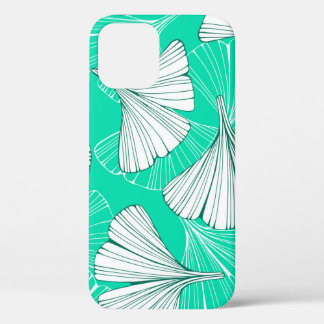 Ginkgo biloba bladeren, met de hand getekend patro Case-Mate iPhone case