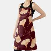 Ginkgo biloba bladeren, naadloos bloemenpatroon. schort (Insitu)