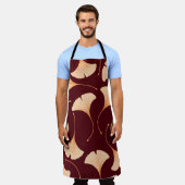 Ginkgo biloba bladeren, naadloos bloemenpatroon. schort (Gedragen)