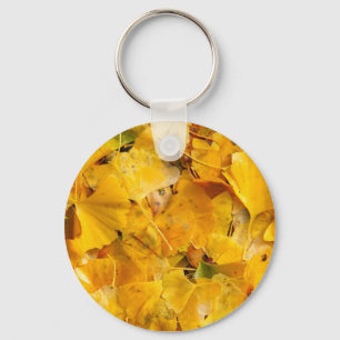 Ginkgo Biloba-bladeren Sleutelhanger