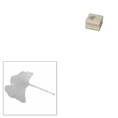 Ginkgo Biloba Bladstempel Rubberstempel (Gestempeld)
