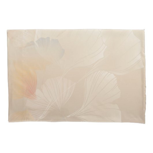 Ginkgo Biloba Botanische Abstracte grafische kunst Kussensloop (Voorkant)