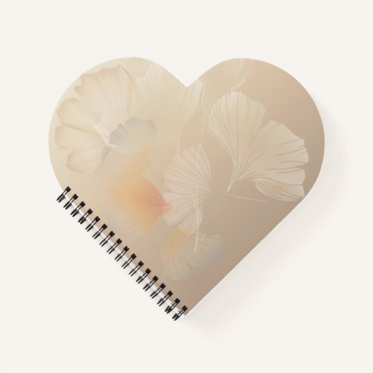 Ginkgo Biloba Botanische Abstracte grafische kunst Notitieboek (Voorkant)