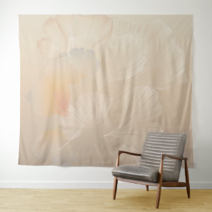 Ginkgo Biloba Botanische Abstracte grafische kunst Wandkleed