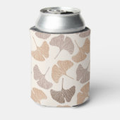 Ginkgo biloba: droog naadloos design. blikjeskoeler (Blikje Achterkant)