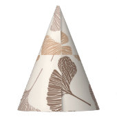 Ginkgo biloba: droog naadloos design. feesthoedjes (Achterkant)