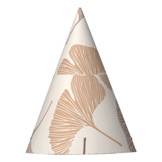 Ginkgo biloba: droog naadloos design. feesthoedjes (Voorkant)