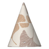 Ginkgo biloba: droog naadloos design. feesthoedjes (Rechts)