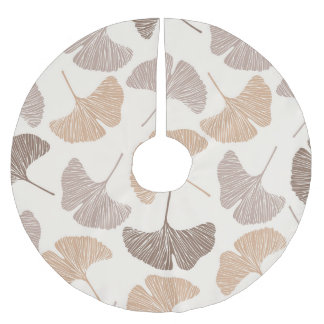 Ginkgo biloba: droog naadloos design. kerstboom rok