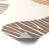 Ginkgo biloba: droog naadloos design. poster (Hoek)