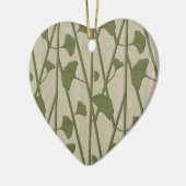 ginkgo biloba keramisch ornament (Links)