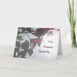 Ginkgo Biloba laat sympathie Wenskaart over Kaart