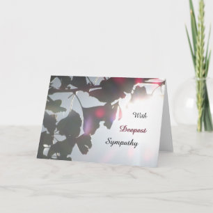 Ginkgo Biloba laat sympathie Wenskaart over Kaart