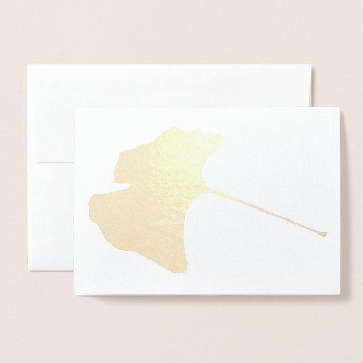 Ginkgo Biloba Leaf Kaart (Voorkant met envelop)