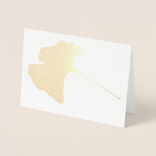 Ginkgo Biloba Leaf Kaart (Voorkant)