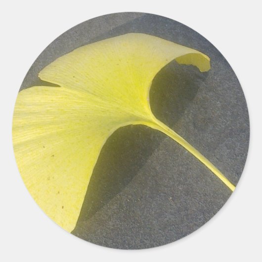 Ginkgo Biloba Leaf Sticker (Voorkant)
