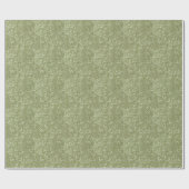 Ginkgo biloba Leaves on Sage Green Cadeaupapier (Vlak)