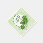 Ginkgo Biloba Modern Boho Servet (Hoek)