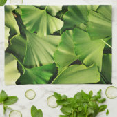 ginkgo biloba natuur plant textuur theedoek (Gevouwen)