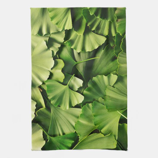 ginkgo biloba natuur plant textuur theedoek (Verticaal)