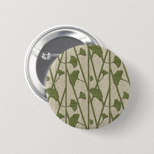 ginkgo biloba ronde button 5,7 cm (Voorkant /achterkant)