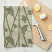 ginkgo biloba theedoek (Quarter Fold)