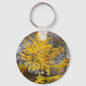 Ginkgo Biloba Tree Keyring Sleutelhanger (Voorkant)