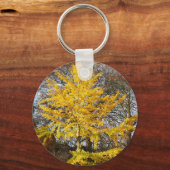 Ginkgo Biloba Tree Keyring Sleutelhanger (Voorkant)