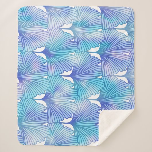 Ginkgo Biloba verlaat herfstpatroon Sherpa Deken (Voorkant)