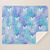 Ginkgo Biloba verlaat herfstpatroon Sherpa Deken (Voorkant (horizontaal))