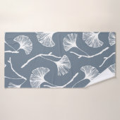 Ginkgo biloba verlaat naadloos patroon badhanddoek (Badhanddoek)