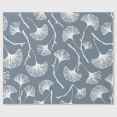 Ginkgo biloba verlaat naadloos patroon cadeaupapier (Vlak)