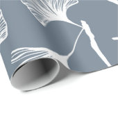 Ginkgo biloba verlaat naadloos patroon cadeaupapier (Rol Hoek)