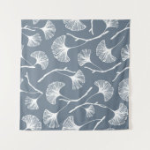 Ginkgo biloba verlaat naadloos patroon wandkleed (Voorkant (horizontaal))