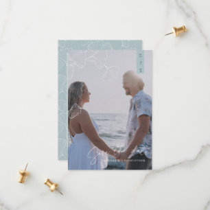 Ginkgo Biloba Whimsical Flat Save The Date Kaart