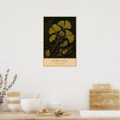 Ginkgo blad poster (Keuken)