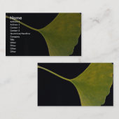 Ginkgo-blad Visitekaartje (Voorkant / Achterkant)