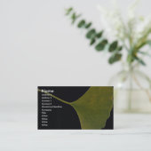 Ginkgo-blad Visitekaartje (Staand voorkant)