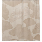 Ginkgo Bladeren Beige Droom 2 Douchegordijn (Voorkant)