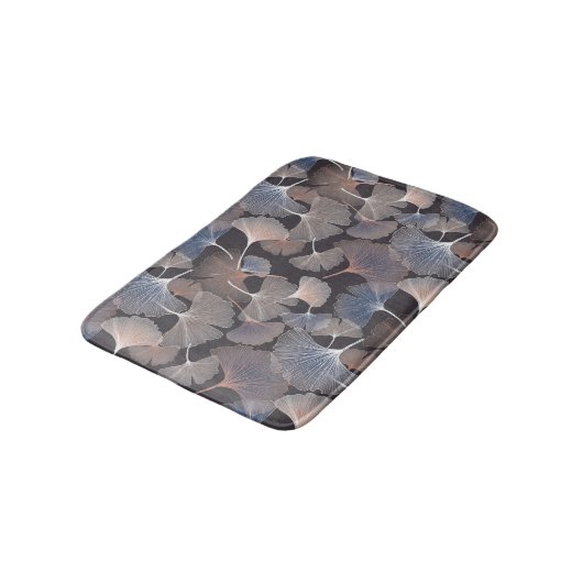 Ginkgo bladeren: elegant natuurlijk patroon. badmat (Gekanteld)