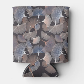 Ginkgo bladeren: elegant natuurlijk patroon. blikjeskoeler
