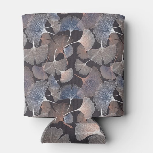 Ginkgo bladeren: elegant natuurlijk patroon. blikjeskoeler (Achterkant)