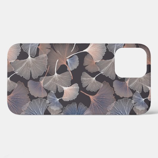 Ginkgo bladeren: elegant natuurlijk patroon. Case-Mate iPhone case (Achterkant (horizontaal))