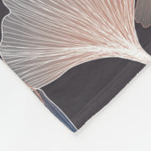 Ginkgo bladeren: elegant natuurlijk patroon. fleece deken (Hoek)