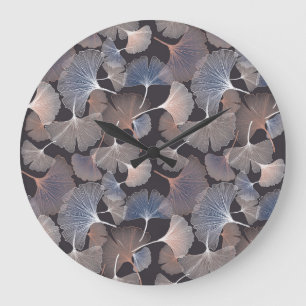Ginkgo bladeren: elegant natuurlijk patroon. grote klok