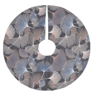 Ginkgo bladeren: elegant natuurlijk patroon. kerstboom rok