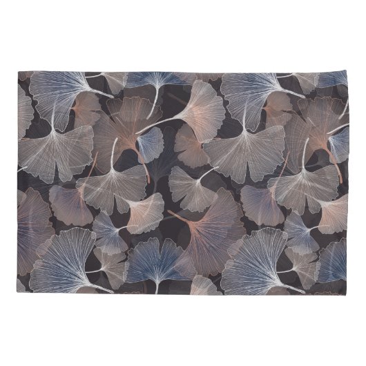 Ginkgo bladeren: elegant natuurlijk patroon. kussensloop (Achterkant)